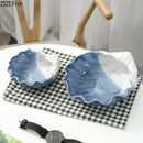 DecorBites™ Ceramic Marine Life Decorative Storage Tray for Dresser or Tabletop