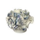 Blue & white handmade porcelain fold pattern vase living room decor