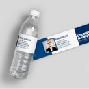 Blue White Photo Coldwell Banker Water Bottle Labels