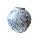 DecorBites™ Blue and White Porcelain Ceramic Vase for Stylish Home Decor