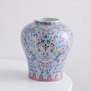 DecorBites™ Blue White Porcelain Flower Vase: Elegant Ceramic Home Decor & Storage Solution