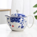 DecorBites™ Blue and White Porcelain Tea Pot Set