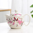 DecorBites™ Blue and White Porcelain Tea Pot Set