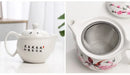 DecorBites™ Blue and White Porcelain Tea Pot Set