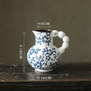 DecorBites™ Blue White Porcelain Vase Hydroponic Ceramic Flower Pot Room Decor