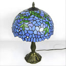 Blue Wisteria Glass Tiffany-Style Lamp