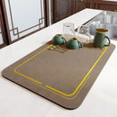 Blue & yellow dining table mat set kitchen decor