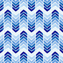 Blue Zigzag Stripes Wallpaper