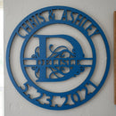 Custom Metal Wall Art - Personalized Split Letter Name Sign