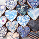 Fabric-Faced Wooden Hearts