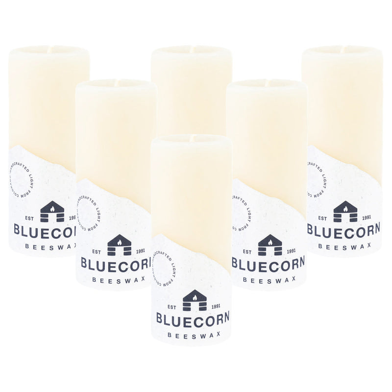 Ivory Pure Beeswax Pillar Candles