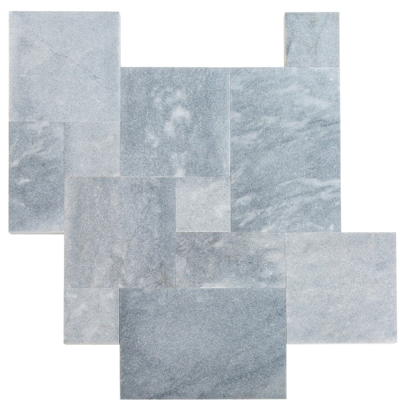 bluestone pavers floor tile pattern top view
