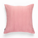 Blush pink & cream corduroy flocking pillow cover living room decor