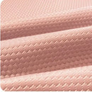 Blush pink diamond jacquard cooling bed sheet set bedroom