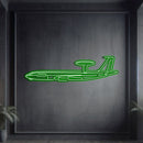 E-3G Sentry Metal Neon Aircraft Wall Art - NCN0028