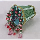 DecorBites™ Bohemia Style Emerald Green Cloth Lampshade with Tassels