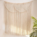 DecorBites™ Bohemia Macrame Cotton Curtain Tapetsry Wall Hanging for Bedside, Door, Window
