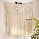 DecorBites™ Bohemia Macrame Cotton Curtain Tapetsry Wall Hanging for Bedside, Door, Window