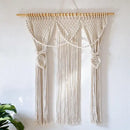 DecorBites™ Bohemia Macrame Cotton Curtain Tapetsry Wall Hanging for Bedside, Door, Window