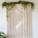 DecorBites™ Bohemia Macrame Cotton Curtain Tapetsry Wall Hanging for Bedside, Door, Window