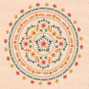 Bohemia room fabric poster beige floral mandala tapestry bedroom decor