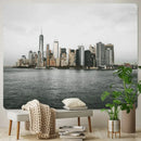Bohemian art tapestry empire state cityscape living room blanket