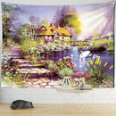 Bohemian autumn forest wall hanging living room decorbites forest