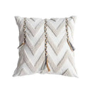 Bohemian beige and brown tufted cushion cover living room pillow