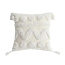 Bohemian beige and brown tufted cushion cover living room pillow