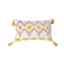 Bohemian beige and brown tufted cushion cover living room pillow