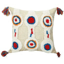 Bohemian beige and brown tufted cushion cover living room pillow