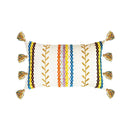 Bohemian beige & black cotton embroidery cushion cover living room