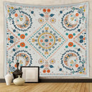 Bohemian black & white tree of life tapestry yoga mat bedroom decor
