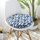 Bohemian blue green & red geometric meditation cushion pouf living room