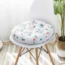 Bohemian blue green & red geometric meditation cushion pouf living room