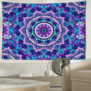 Bohemian blue & purple mandala tapestry – bedroom wall hanging