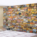 Bohemian brick wall texture mandala tapestry for bedroom decor