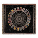 Bohemian camping blanket yellow sun pattern living room throw