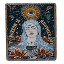 Bohemian camping blanket yellow sun pattern living room throw