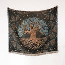 Bohemian camping blanket yellow sun pattern living room throw