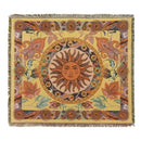 Bohemian camping blanket yellow sun pattern living room throw