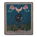 Bohemian camping blanket yellow sun pattern living room throw