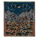 Bohemian camping blanket yellow sun pattern living room throw