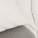 Bohemian chenille pillowcase cream tufted cushion for living room