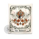 Bohemian cream balance tarot tapestry wall hanging bedroom decor
