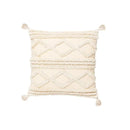 Bohemian cream geometric tassel cushion covers living room decor