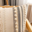 DecorBites™ Bohemian Cotton Cushion Cover 30x50cm/45x45cm Beige for Home Decor Sofa Bed
