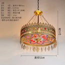 DecorBites™ Bohemian Exotic Stained Glass Pendant Lights LED E27 for Home Decor & Dining