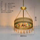 DecorBites™ Bohemian Exotic Stained Glass Pendant Lights LED E27 for Home Decor & Dining
