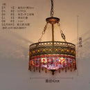 DecorBites™ Bohemian Exotic Stained Glass Pendant Lights for Home Decor and Hospitality